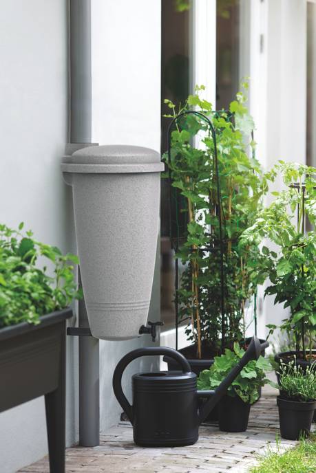 green basics rain catcher 35ltr living concrete
